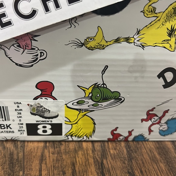 SKECHERS DR. SEUSS ALL YOUR SWEATERS ARE UGLY ROADIES BOOTS size 8 used once - Picture 14 of 15